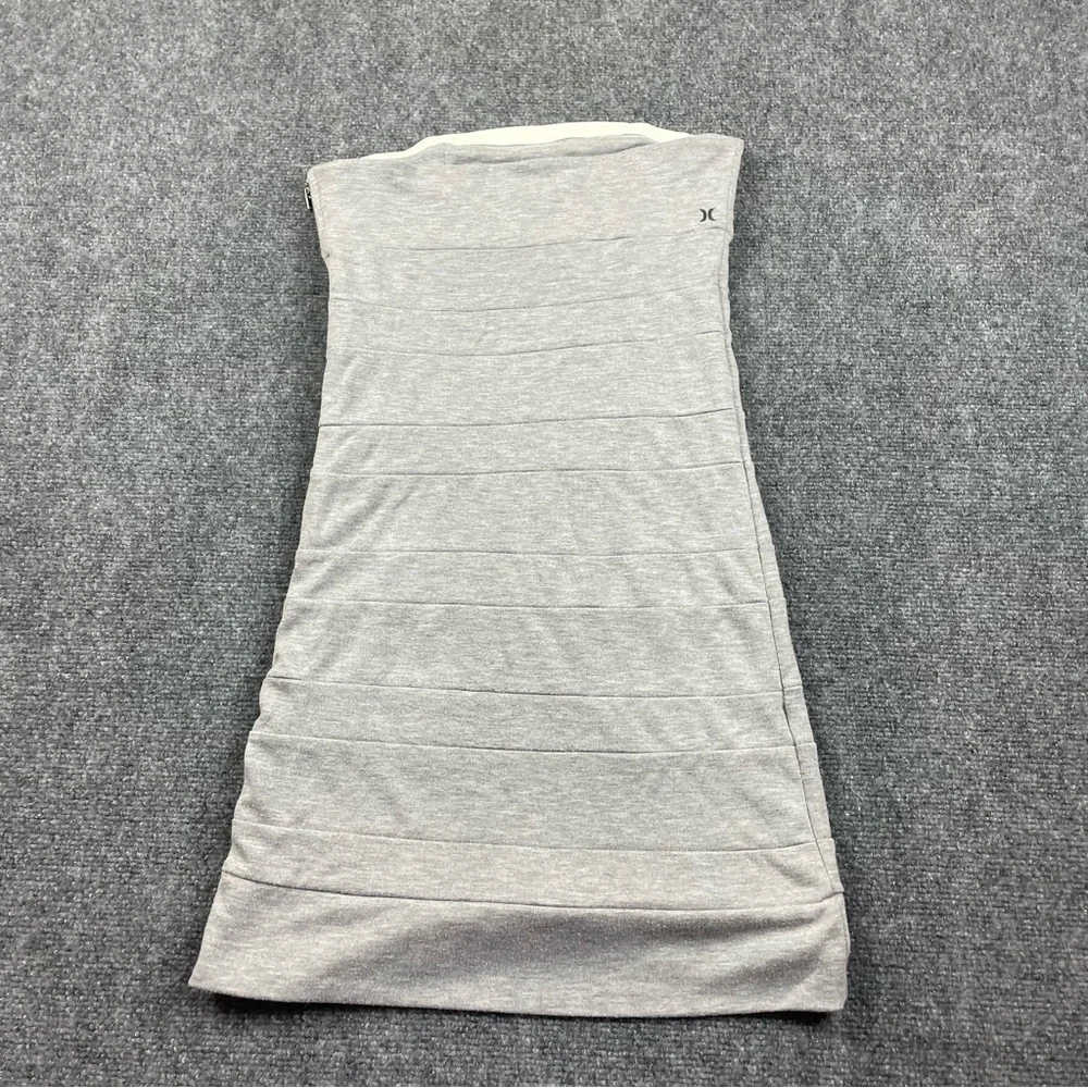 HURLEY Women’s Strapless Tube top Dress Grey size: Small - Picture 2 of 11